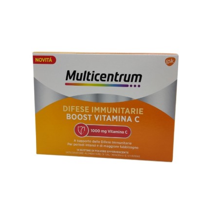 Haleon Italy Multicentrum Difese Immunitarie Boost Vitamina C 14 Bustine Haleon Italy Multicentrum Difese Immunitarie Boost Vitamina C 14 Bustine