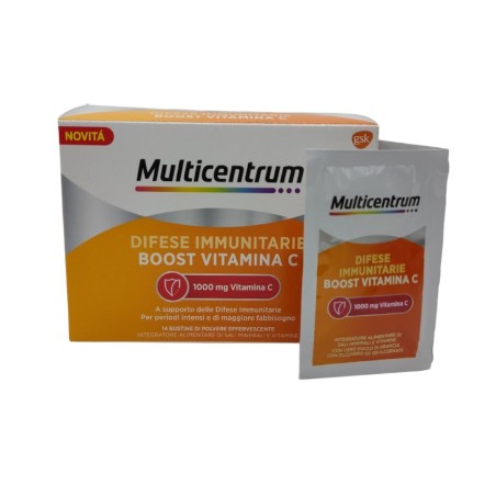 Haleon Italy Multicentrum Difese Immunitarie Boost Vitamina C 14 Bustine Haleon Italy Multicentrum Difese Immunitarie Boost Vitamina C 14 Bustine