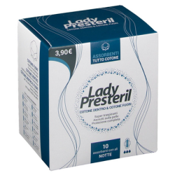 Corman Lady Presteril Assorbenti Notte Con Ali Ripiegati Biodegradabili 10 Pezzi