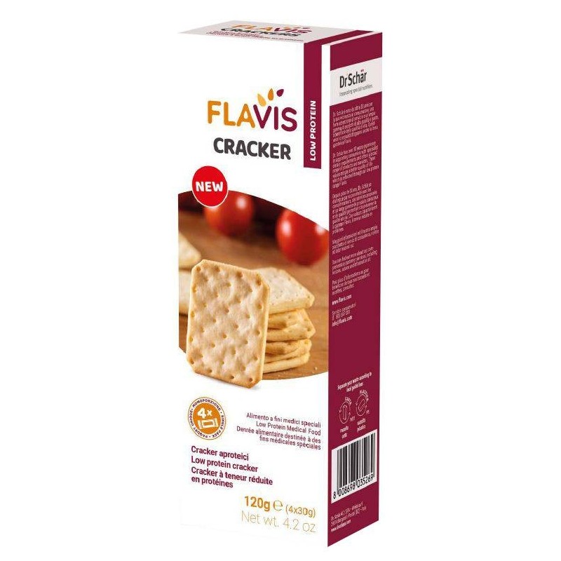 Dr. Schar Flavis Cracker Aproteici 4 Porzioni Da 30 G Dr. Schar Flavis Cracker Aproteici 4 Porzioni Da 30 G