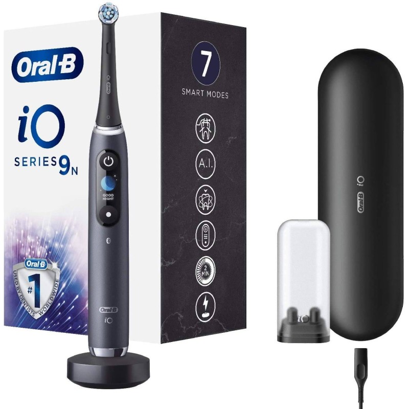 Procter & Gamble Oral-b Io 9 Black Spazzolino Elettrico + 2 Refill Procter & Gamble Oral-b Io 9 Black Spazzolino Elettrico + 2 Refill